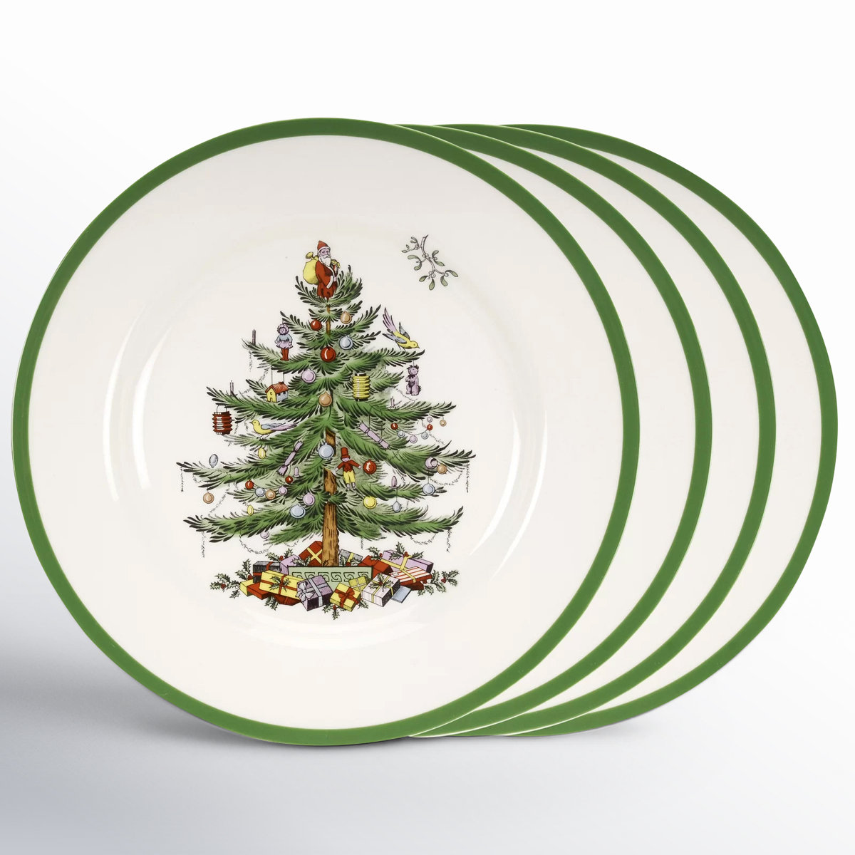 Spode Christmas Tree Salad Plates &amp; Reviews | Birch Lane